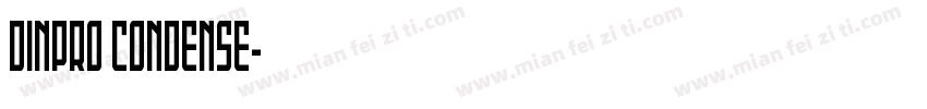 DINPRO CONDENSE字体转换